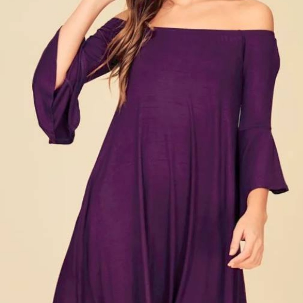 Off-Shoulder Swing Dress